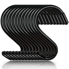 3 Inch 12 Pack Small S Hooks,Heavy Duty S Hook for Hanging ,Vinyl Coated Non Sli