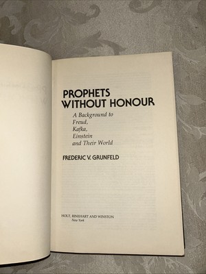 Prophets Without Honour, Grunfeld, HC 1st 1979