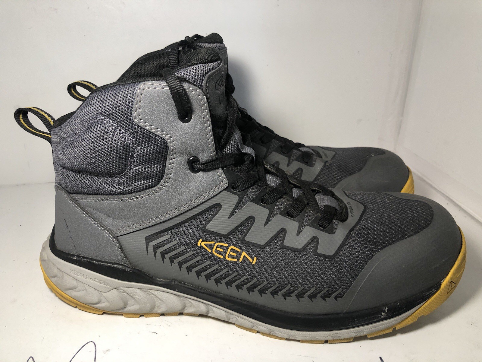 KEEN Utility Arvada Mid Acciaio Grigio Punta Carbonio Uomo 11 5 D Resistente agli Oli