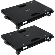 Upgraded Connectable Furniture Dolly 2 Pack with 4 Wheels Small Flat Cart 500