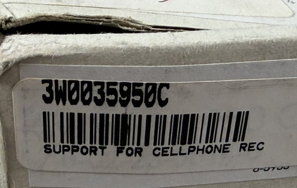 New! 2004-2010 Bentley Continental GT Armrest Cell Phone Receiver OEM 3W0035950C