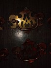 Lot Of 6 Vintage Rusty Brass Cabinet Drawer Pull Handles Ornate Antique Pulls — photo 4