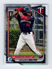 2024 Bowman Chrome EDUARDO BELTRE Refractor /499 #BCP-170 Rookie