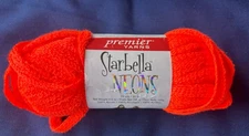 Premier Yarns Starbella Neons Glowing Orange 33Yds 3.5 Oz