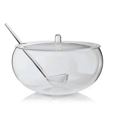 GUZZINI Bowl Poncera mit Deckel und transparentem Löffel 10L