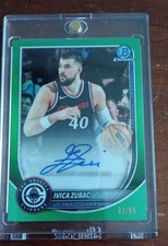 2025-2026 Bowman Basketball Ivica Zubac Green Chrome Auto /99 Bca-iz
