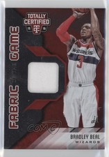 2015 Totally Certified Fabric of the Game Materials Red 164/199 Bradley Beal 9ih