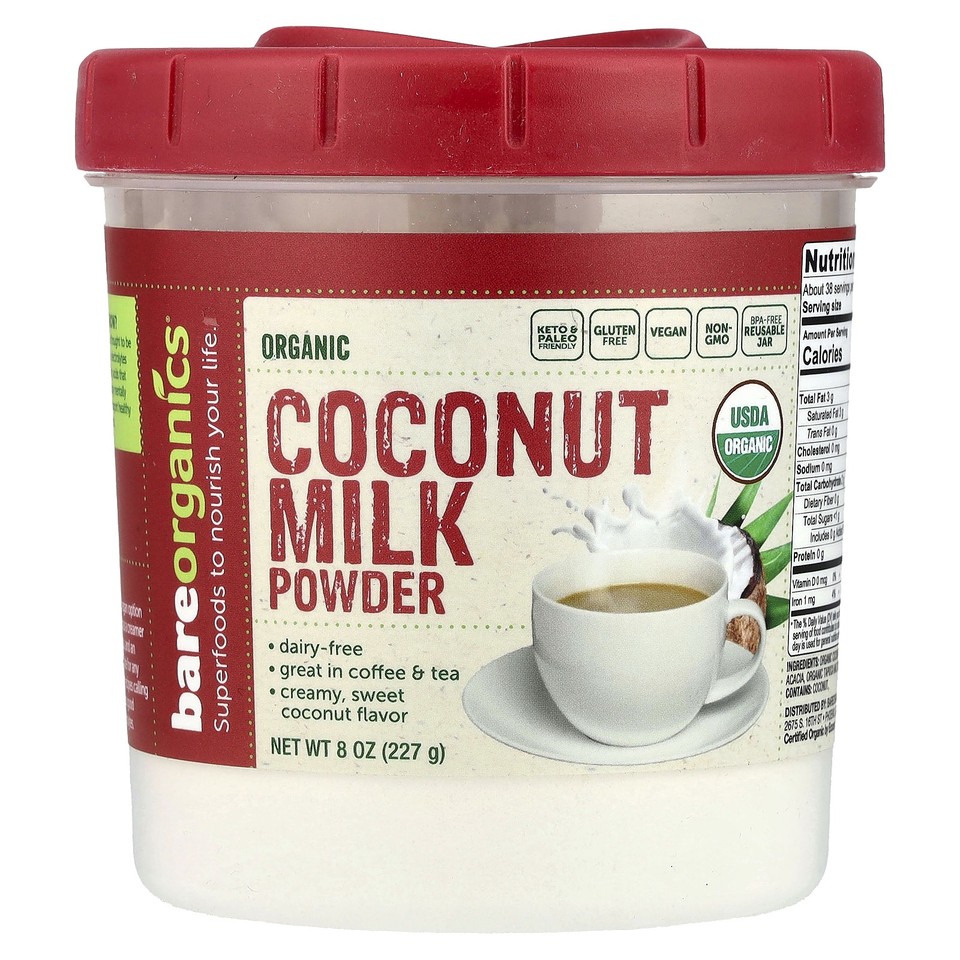 Organic Coconut Milk Powder, 8 oz (227 g)