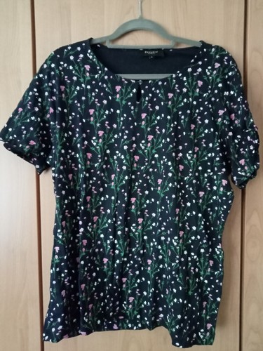 T -Shirt Damen, Baxley Woman , Größe 46, dunkelblau, Blümchenmuster, ungetragen