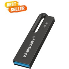 64GB Flash Drive Metal Waterproof USB Drive USB 3.0 Ultra High Speed Memory S...