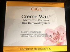 GiGi Creme Wax Microwave Formula Hair Removal System Kit Brand New