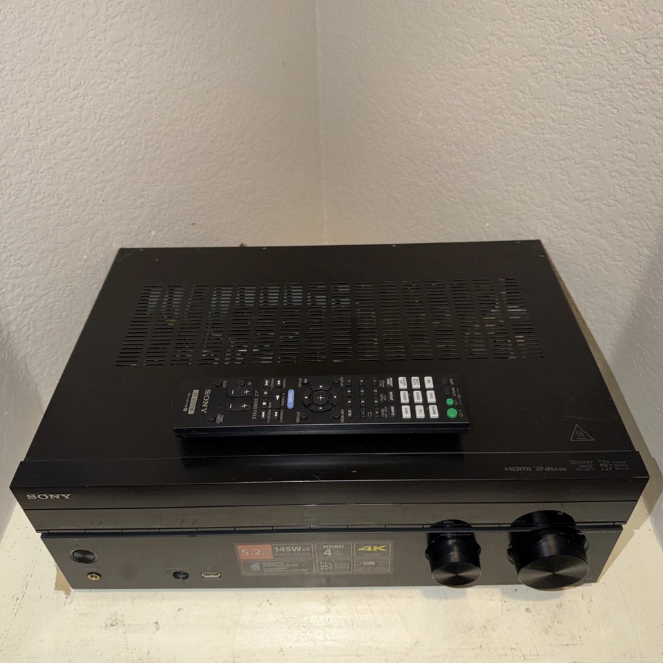 Sony STR-DH540 5.2 Ch 4K HDMI Home Theater Surround Sound System Bundle w Remote - Image 2 of 4