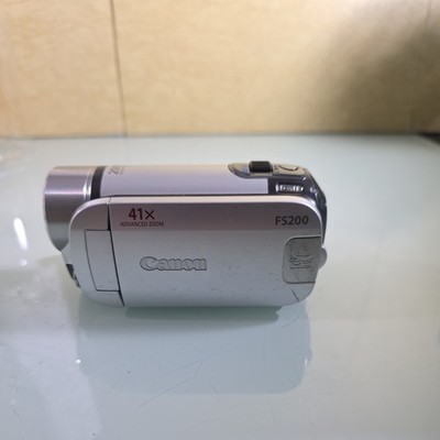 Canon FS200 A DC 7.4V Digital Zoom Camcorder-Tested-No Charger | eBay