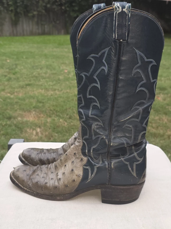 Ковбойские сапоги вестерн TONY LAMA El Rey 8B ЭКЗОТИЧЕСКИЕ полное перо страус женские - Изображение 4 из 4