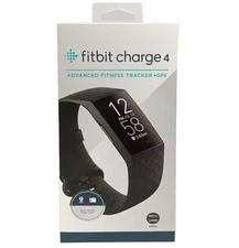 NEW Fitbit Charge 4 Fitness Activity Tracker Heart Rate Monitor Smartwatch Black