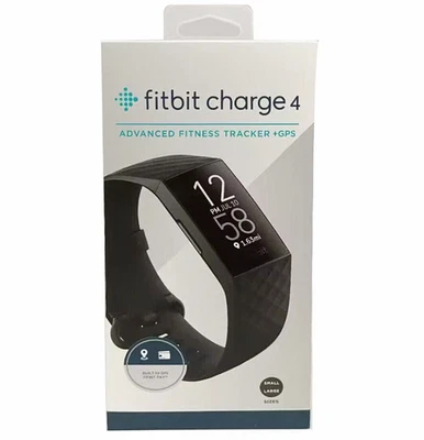 NEW Fitbit Charge 4 Fitness Activity Tracker Heart Rate Monitor Smartwatch Black