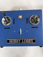 Vintage Hobby Lobby 5 RC Radio Transmitter Dual Stick Controller Blue Box