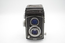 Yashica A Medium Format TLR Camera, Black, 80mm f/3.5 Yashimar.