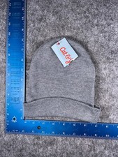 Cat  Jack Beanie Toque Youth One Size Gray Knit 100 Polyester Winter Ski NEW