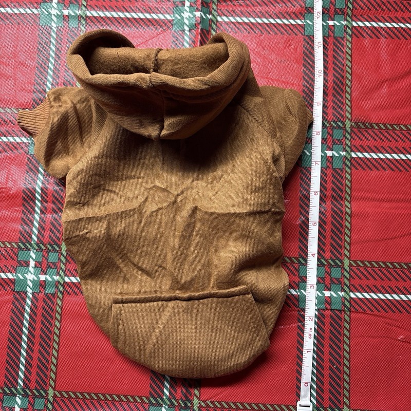 Small Coffee Warm Dog Hoodie Winter Sweatshirt Coat Puppy Chihuahua Clothes