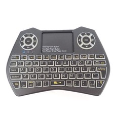 Mini Wireless Keyboard  Touchpad   Turns On   No USB Dongle   Untested