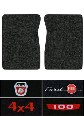 #ad 1965 1972 Ford F 100 Floor Mats 2pc Loop $136.95
