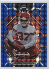 2023 Panini Mosaic Rookies Blue Mosaic Prizm 63/99 Chamarri Conner #298 p8v