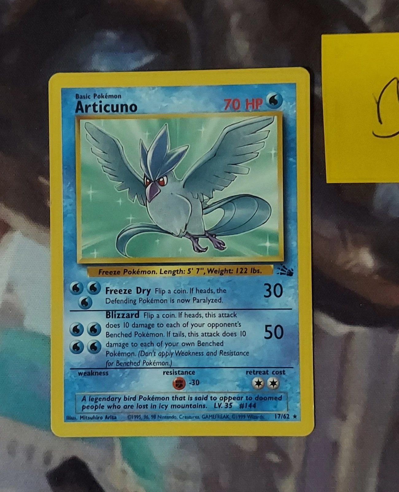 Articuno, Fossil 17/62 - LP