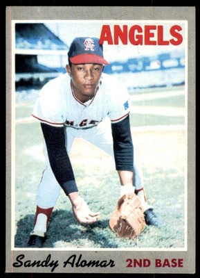 1970 TOPPS SANDY ALOMAR CALIFORNIA ANGELS #29 EXMT-NM