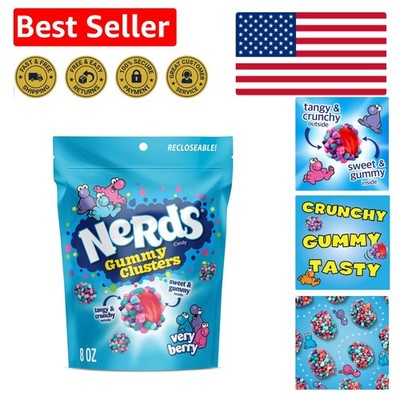 8 oz Very Berry Gummy Clusters - Unique Crunchy & Gummy Candy Treat