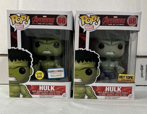 Funko Pop! Marvel Age Of Ultron HULK #68 Barnes & Noble + Hot Topic EXCLUSIVE