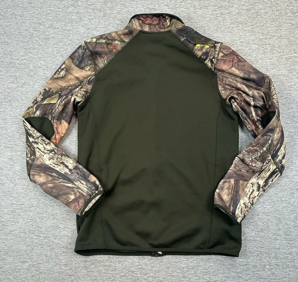 Under Armour Jacket Mens Small Fleece Camo Scent Control Mossy Oak Hunting - Image 2 of 4