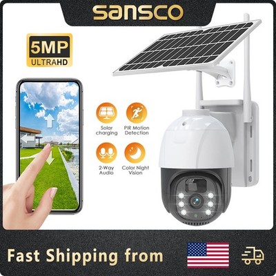 3MP Solar Battery Powered Wireless Security Camera System Outdoor Home Wifi IP