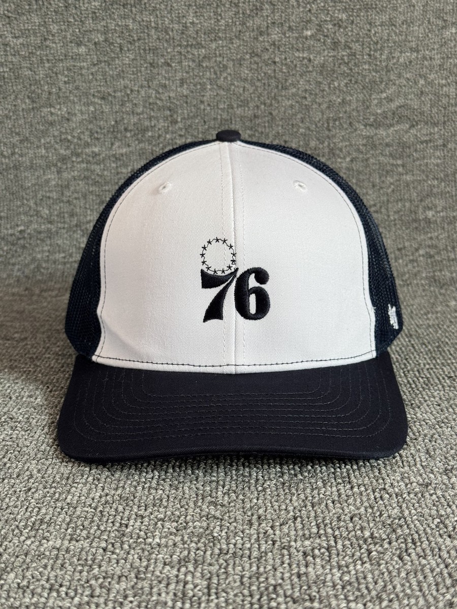47 Brand 76ers Trucker Snapback Navy/White One Size NBA