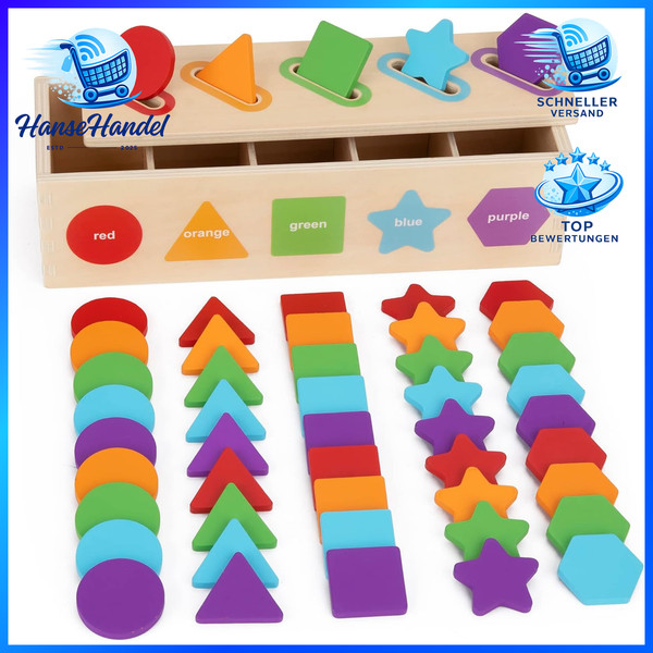 Montessori Spielzeug Ab 1 Jahr FüR MäDchen Jungen Geschenk Kinder 1-2 Jahre-image