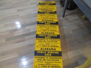 Vintage Wildlife Sign - 5 Signs