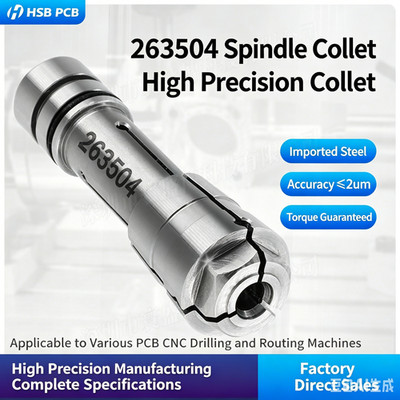 263504 Collet High Precision PCB Drilling Routing Engraving Molding Machine Tool
