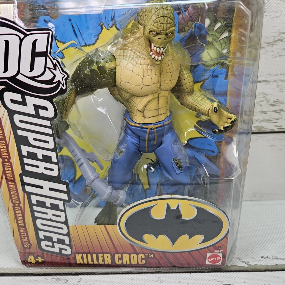 Figura Mattel DC SuperHeroes Killer Croc con cómic 2005 6,5" nueva de colección Foto 2 de 4