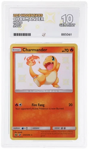 ACE 10 Charmander SV6/SV94 Hidden Fates Holo Shiny 2019