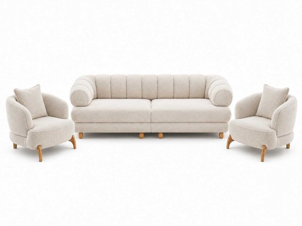 Stilvolles Sofa Set 3+1+1 Sitzer Wohnzimmer PolstermöBel Modernes Design-image