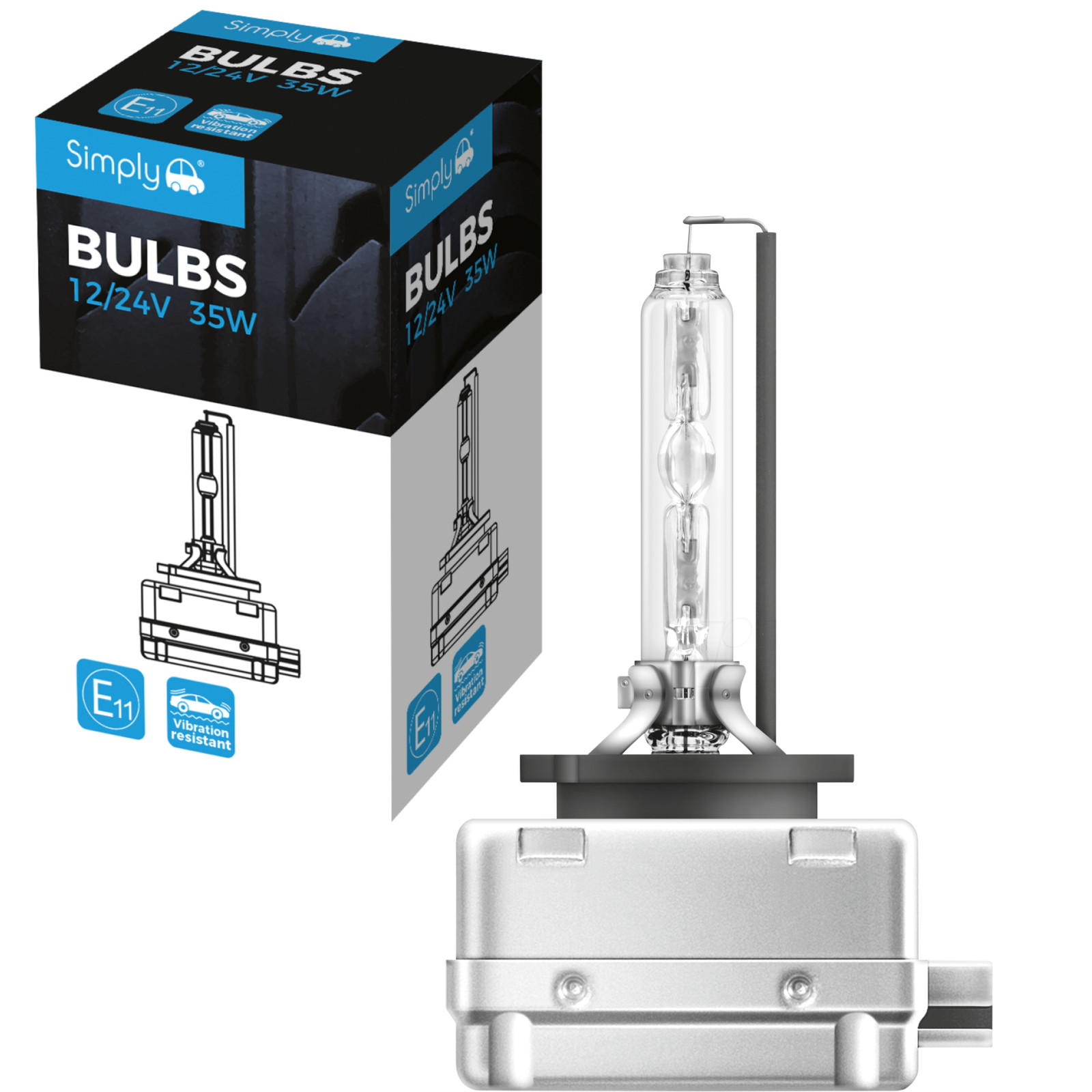 Simply D1S HID 12V 35W Pk32d-2 Xenon Gas Headlight Headlamp Car Bulbs