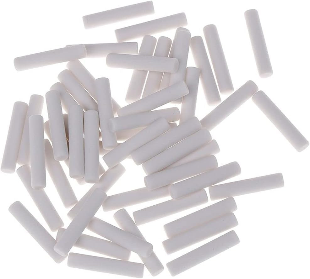 50Pcs White Rubber Eraser Refill with Refills Replacement Sketch Erasers 5 * 25M