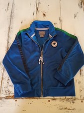 Vintage Converse All Star Chuck Taylor Boys Y2K Track Warm Up Jacket Blue 6/7 Lg