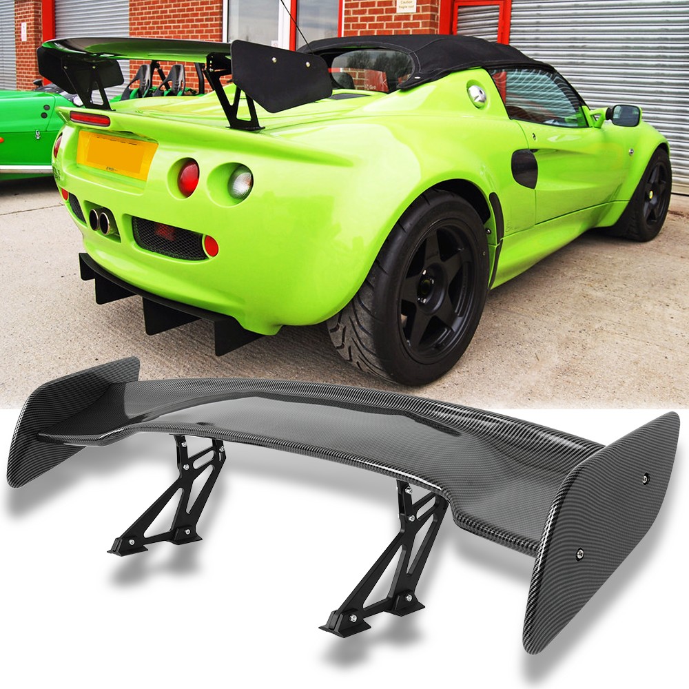 57" Carbon Fiber Rear Trunk Spoiler Adjustable GT Wing For Lotus Elise 2004-2011