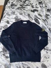 Stone Island Knit Jumper Small Navy Blue