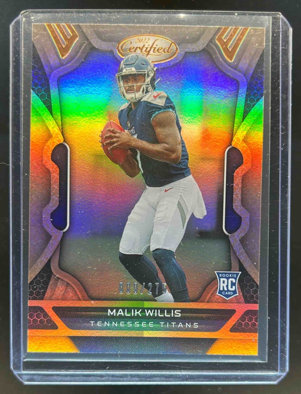 2022 Certified Malik Willis RC Mirror Bronze Rookie #9/275 Titans