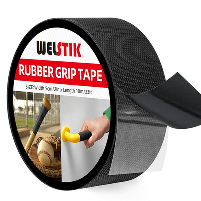 Rubber Grip Tape - Ultra Strong Sweat Absorbent Non-Slip Tape with Textured Adhe