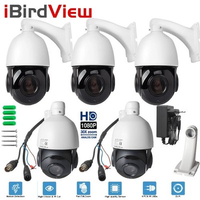 Outdoor 30X Zoom PTZ Dome 1080P 2MP 4in1 IR Night Vision Security Camera AHD LOT