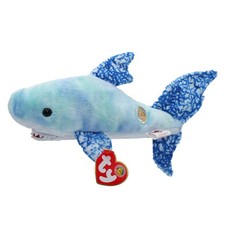 Ty Beanie Baby Chompers - MWMT, Shark BBOM