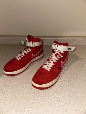 nike air force 1 high red white